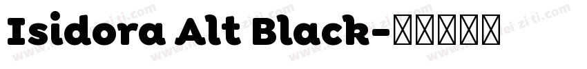 Isidora Alt Black字体转换